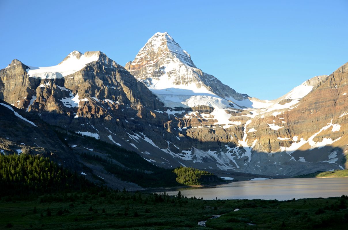 26 Mount Magog and Mount Assiniboine Early Morning From Lake Magog